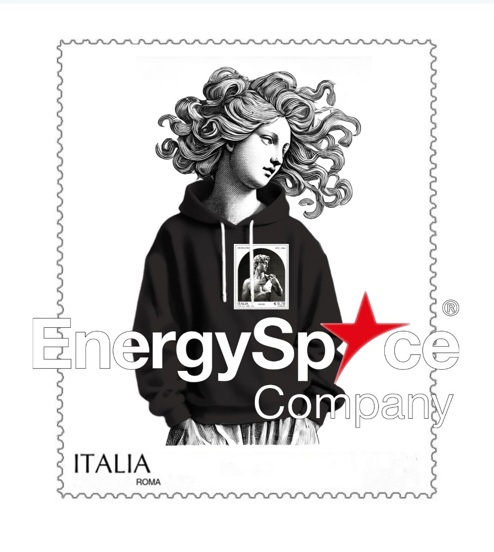 Decorative EnergySpace Company stamp artwork